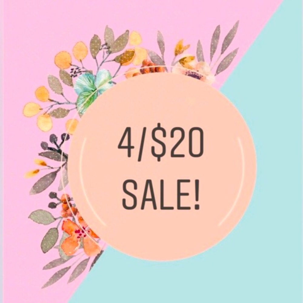 Add 4 items marked ⭐️4for$20⭐️ to your bundle and I will price them at $20!